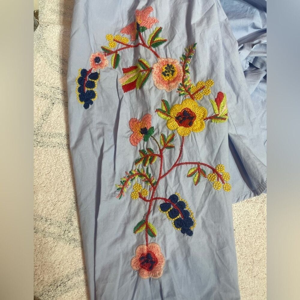 Zara Girl, Embroidered Sleeves - Cotton.Fits size 13/14 - Picture 7 of 12
